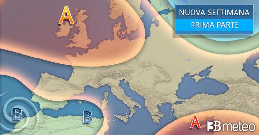 Meteo inizio prossima settimana