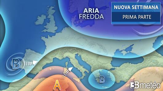 Meteo inizio settimana residua instabilità al Sud
