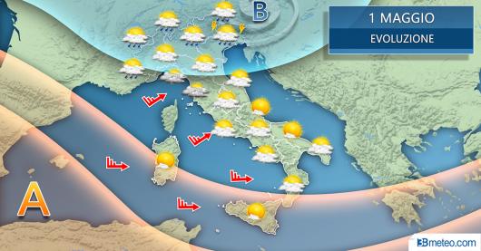 Meteo Italia 1° maggio