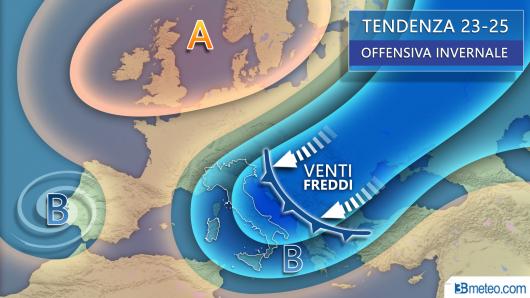 Meteo Italia: da lunedì irruzione fredda dalla Russia