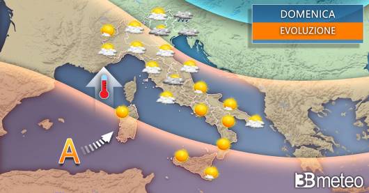 Meteo Italia domenica. Ultimi piovaschi al Nordest