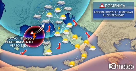 Meteo Italia domenica