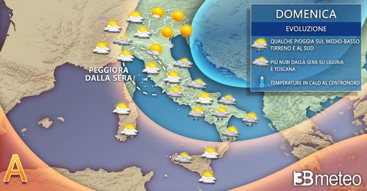 Meteo Italia domenica