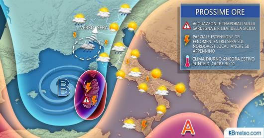Meteo Italia giovedì