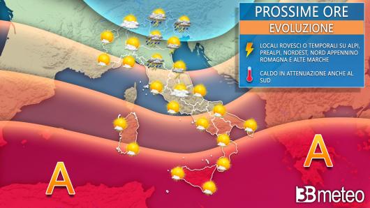 Meteo Italia giovedì