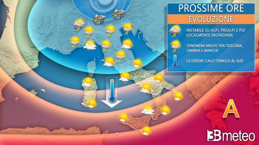 Meteo Italia giovedì