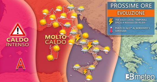 Meteo Italia giovedì