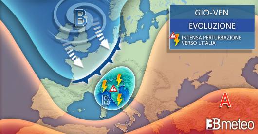 Meteo Italia giovedì/venerdì