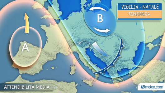 Meteo Italia: la situazione attesa per le feste di Natale