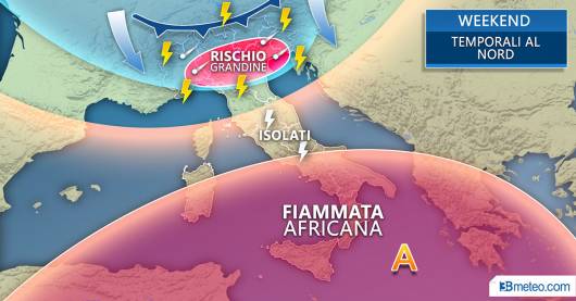 Meteo Italia: la situazione prevista nel weekend