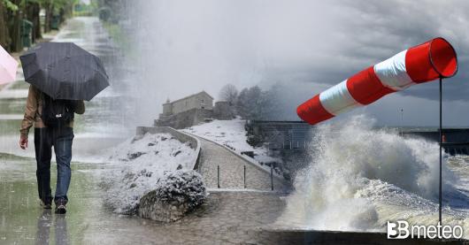 Meteo Italia lunedì, torna il maltempo al Centro-Sud