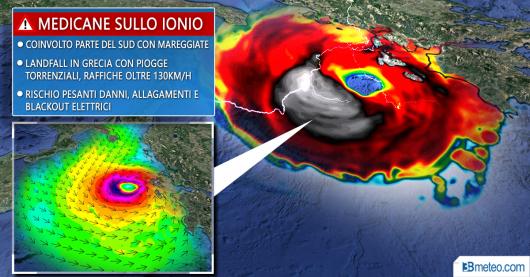 Meteo Italia: medicane sullo Ionio!