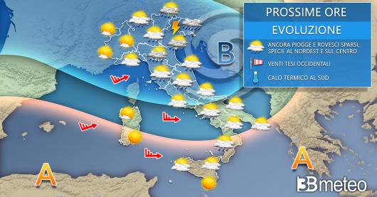Meteo Italia mercoledì. Tempo ancora a tratti instabile