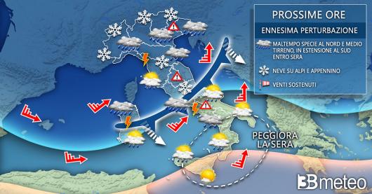 Meteo Italia mercoledì