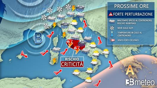 Meteo Italia mercoledì