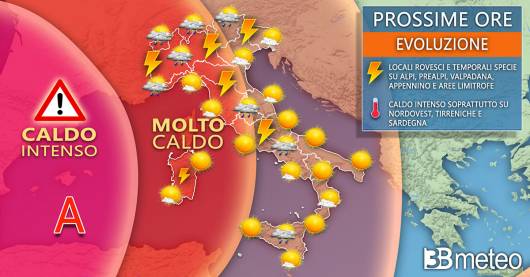 Meteo Italia mercoledì