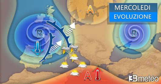 Meteo Italia mercoledì