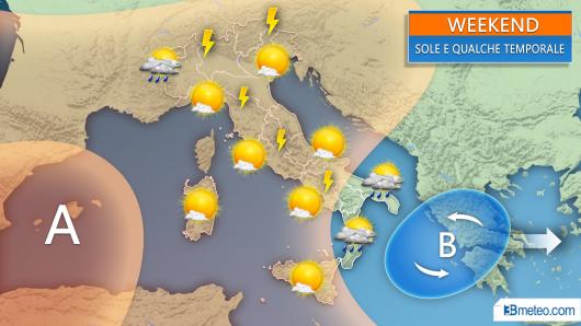 Meteo Italia, previsioni WEEKEND.