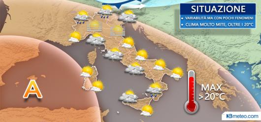 Meteo Italia prossime ore