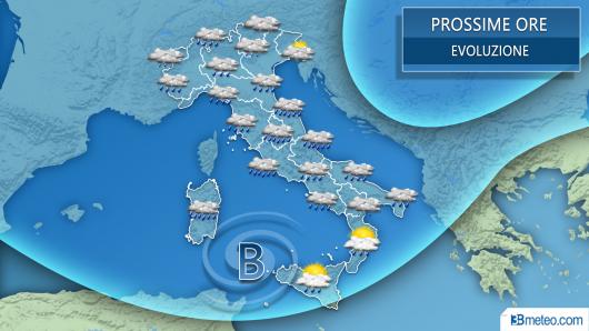 Meteo Italia prossime ore