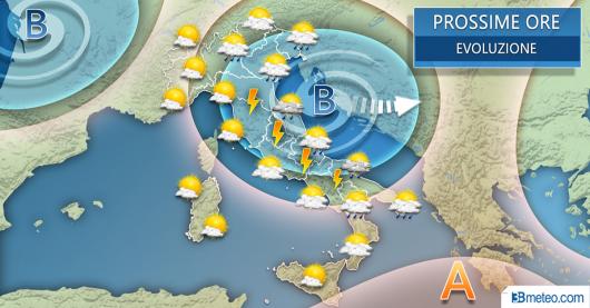 Meteo Italia prossime ore
