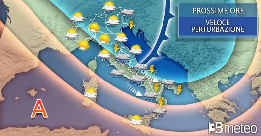Meteo Italia prossime ore