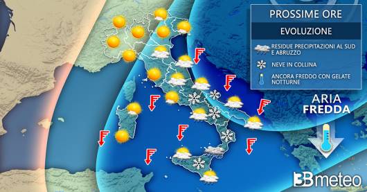 Meteo Italia prossime ore