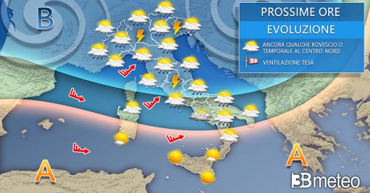 Meteo Italia prossime ore