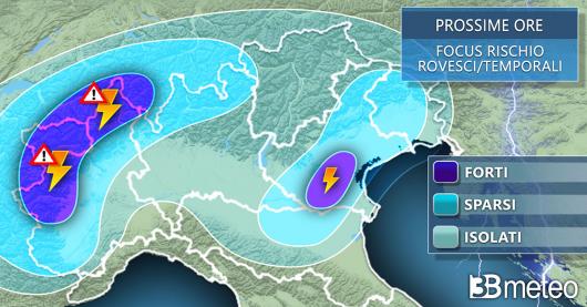 Meteo Italia prossime ore