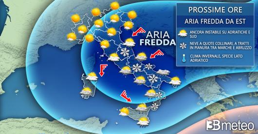 Meteo Italia prossime ore
