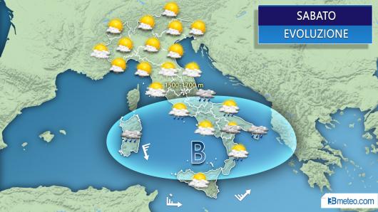 Meteo Italia sabato