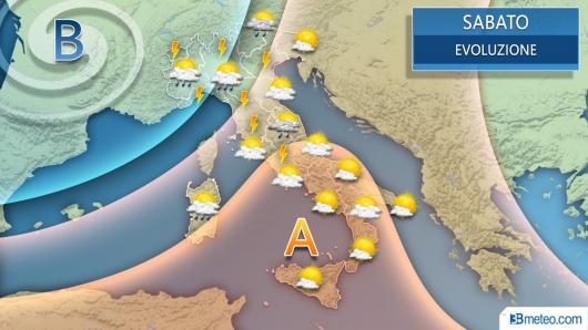Meteo Italia sabato