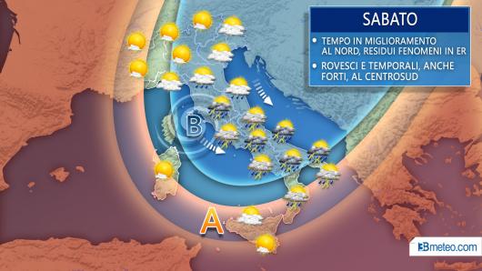 Meteo Italia sabato
