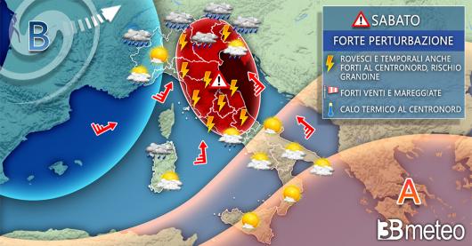 Meteo Italia sabato