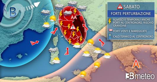 Meteo Italia sabato