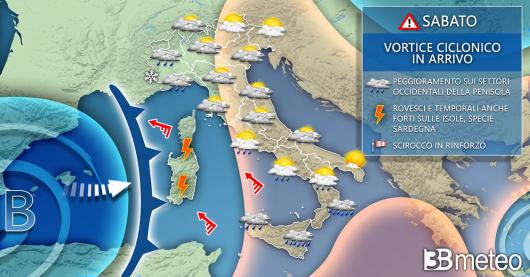 Meteo Italia sabato