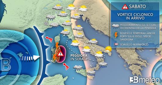 Meteo Italia sabato