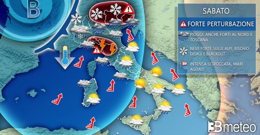 Meteo Italia sabato