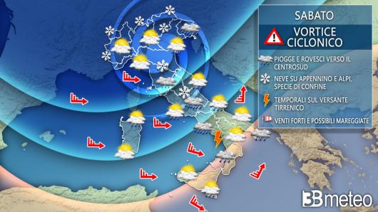 Meteo Italia sabato