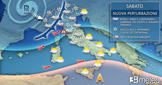 Meteo Italia sabato