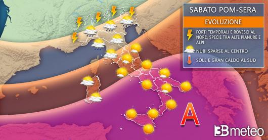 Meteo Italia sabato