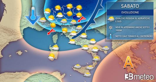 Meteo Italia sabato