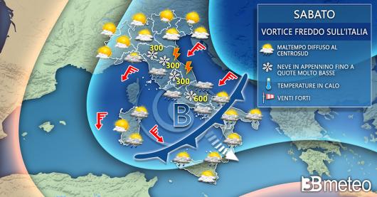 Meteo Italia sabato