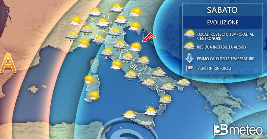 Meteo Italia sabato