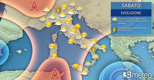 Meteo Italia sabato