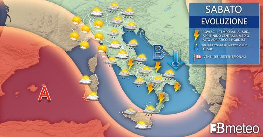 Meteo Italia sabato
