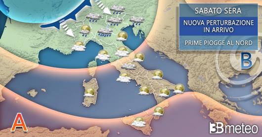 Meteo Italia sabato sera