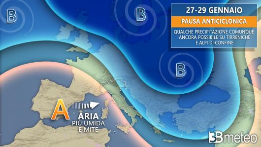 Meteo Italia seconda parte della settimana