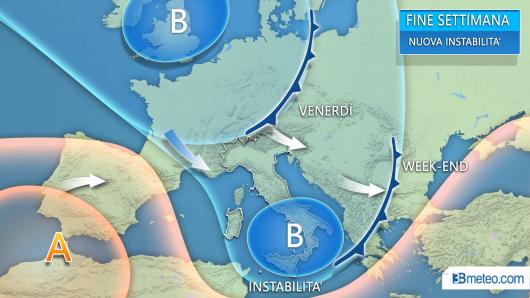 Meteo Italia: seconda parte della settimana