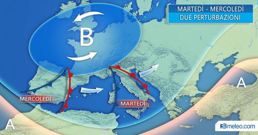 Meteo Italia: settimana turbolenta con nuove perturbazioni
